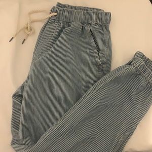 Stripped casual joggers